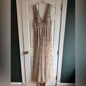 BHLDN Laurel Wedding Dress Size 8 Beaded NWT